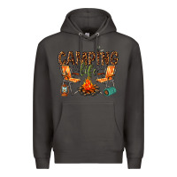 Smoke camping life Premium Hoodie - texasbilliewilder