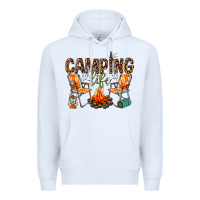 White camping life Premium Hoodie - texasbilliewilder
