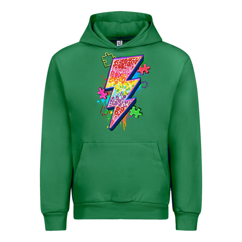 Lightning Bolt Autism Urban Hoodie by Zillion Design Studio | Teevron