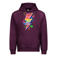 Mauve Wine lightning bolt autism Urban Hoodie - Zillion Design Studio