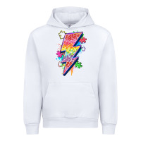 White lightning bolt autism Urban Hoodie - Zillion Design Studio