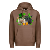 Chestnut St. Patrick's Day Charolais And Black Angus Cows Premium Hoodie - RanaPortraitStore