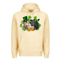 Pina Colada St. Patrick's Day Charolais And Black Angus Cows Premium Hoodie - RanaPortraitStore