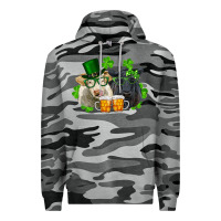Slate Camo St. Patrick's Day Charolais And Black Angus Cows Premium Hoodie - RanaPortraitStore