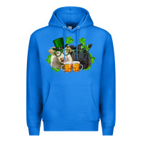 True Royal St. Patrick's Day Charolais And Black Angus Cows Premium Hoodie - RanaPortraitStore