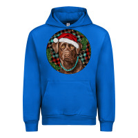 Cobalt Labrador Retriever Christmas Urban Hoodie - RanaPortraitStore