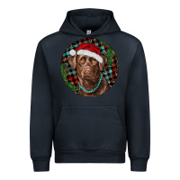 Navy Labrador Retriever Christmas Urban Hoodie - RanaPortraitStore