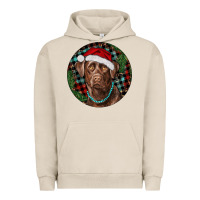 Pigment French Oak Labrador Retriever Christmas Urban Hoodie - RanaPortraitStore