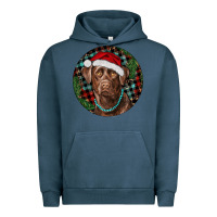 Pigment Midnight Navy Labrador Retriever Christmas Urban Hoodie - RanaPortraitStore