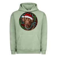 Pigment Oil Green Labrador Retriever Christmas Urban Hoodie - RanaPortraitStore
