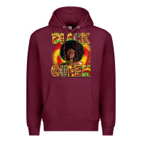 Burgundy black queen Premium Hoodie - Zillion Design Studio