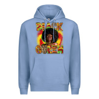 Colony Blue black queen Premium Hoodie - Zillion Design Studio