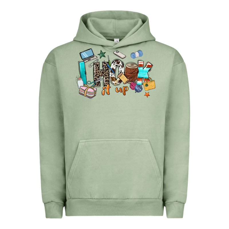 I Hook It Up Sewing Urban Hoodie by Zillion Design Studio | Teevron