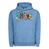 Pigment Pebble Blue i hook it up sewing Urban Hoodie - Zillion Design Studio