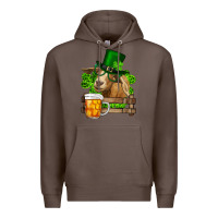 Coffee St. Patrick's Day Goat And Beer Premium Hoodie - RanaPortraitStore