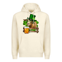 Sandshell St. Patrick's Day Goat And Beer Premium Hoodie - RanaPortraitStore