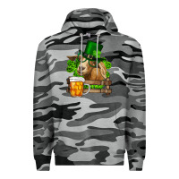 Slate Camo St. Patrick's Day Goat And Beer Premium Hoodie - RanaPortraitStore