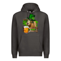 Smoke St. Patrick's Day Goat And Beer Premium Hoodie - RanaPortraitStore