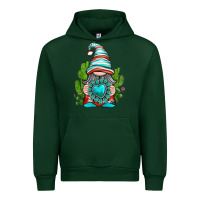 Forest Green western gnome with turquoise gemstone Urban Hoodie - texasbilliewilder