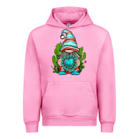 Fuchsia Pink western gnome with turquoise gemstone Urban Hoodie - texasbilliewilder