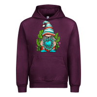 Mauve Wine western gnome with turquoise gemstone Urban Hoodie - texasbilliewilder