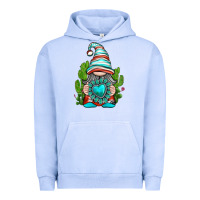 Pigment Grape Ice western gnome with turquoise gemstone Urban Hoodie - texasbilliewilder