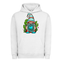 Pigment Lunar Rock western gnome with turquoise gemstone Urban Hoodie - texasbilliewilder