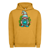 Pigment Peanut Butter western gnome with turquoise gemstone Urban Hoodie - texasbilliewilder