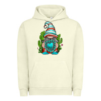 Pigment Pistachio western gnome with turquoise gemstone Urban Hoodie - texasbilliewilder