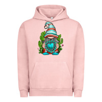 Pigment Salmon western gnome with turquoise gemstone Urban Hoodie - texasbilliewilder