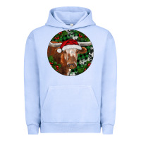 Pigment Grape Ice Longhorn Cow Christmas Urban Hoodie - RanaPortraitStore