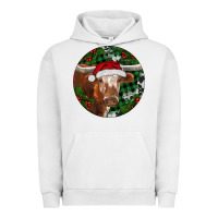 Pigment Lunar Rock Longhorn Cow Christmas Urban Hoodie - RanaPortraitStore