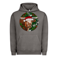 Pigment Tornado Longhorn Cow Christmas Urban Hoodie - RanaPortraitStore