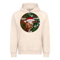 Sandshell Longhorn Cow Christmas Urban Hoodie - RanaPortraitStore