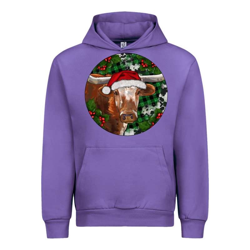Longhorn Cow Christmas Urban Hoodie by RanaPortraitStore | Teevron