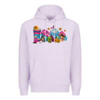 Lilac cowgirl coffee cups Premium Hoodie - texasbilliewilder