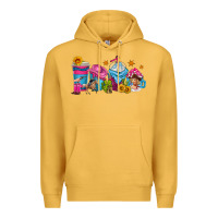 Mustard cowgirl coffee cups Premium Hoodie - texasbilliewilder