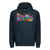 Navy cowgirl coffee cups Premium Hoodie - texasbilliewilder