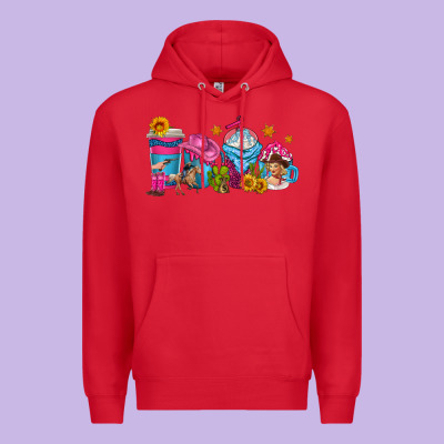 Cowgirl Coffee Cups Premium Hoodie Designed By Texasbilliewilder