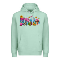 Seafoam cowgirl coffee cups Premium Hoodie - texasbilliewilder