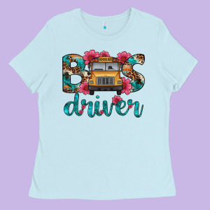 Bus Driver Ladies Tee Designed By Artiststas