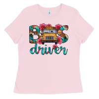 Bubblegum Pink bus driver Ladies Tee - Artiststas