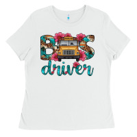 White bus driver Ladies Tee - Artiststas