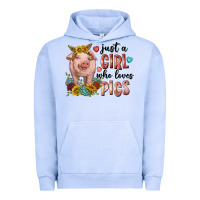 Pigment Grape Ice western just girl who loves pigs Urban Hoodie - texasbilliewilder