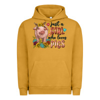 Pigment Peanut Butter western just girl who loves pigs Urban Hoodie - texasbilliewilder