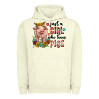 Western Just Girl Who Loves Pigs Urban Hoodie | Teevron