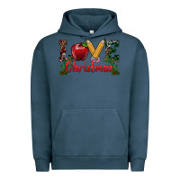 Pigment Midnight Navy Western Christmas Love Urban Hoodie - RanaPortraitStore