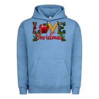 Pigment Pebble Blue Western Christmas Love Urban Hoodie - RanaPortraitStore