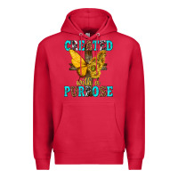 Cardinal created with a purpose Premium Hoodie - texasbilliewilder