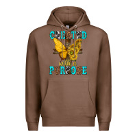 Chestnut created with a purpose Premium Hoodie - texasbilliewilder